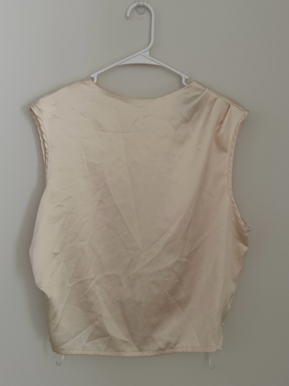 Sincerely Jules Soft Cream Satin Tank Top Women’s XL - Picture 6 of 10
